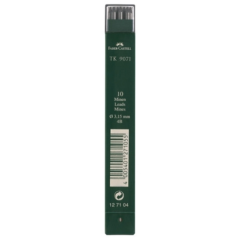 Faber-Castell Reservstift 4B | 3.15mm | Faber-Castell | 10st FC-127104 220119 - 1