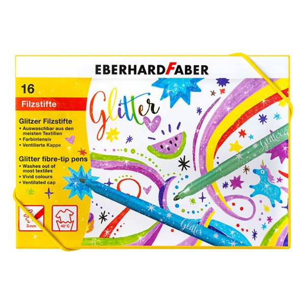Faber-Castell Tuschpennor | Eberhard Faber Glitter | 16st EF-551016 220226 - 1