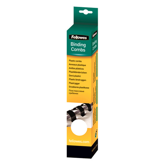 Fellowes ​​​​​​​​​​​​​​Bindningsspiral | 8mm | Fellowes | vit | 25st 5330403 213146 - 1