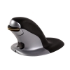 Datormus trådlös + ergonomisk | Fellowes Penguin medium | svart/grå 213103 - 1