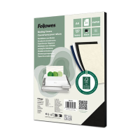 Inbindningsomslag A4 250 gram grå | Fellowes Leatherlook 25st 213208