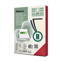 Inbindningsomslag A4 250 gram röd | Fellowes Chromolux 100st 213223