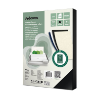Inbindningsomslag A4 250 gram svart | Fellowes Chromolux 100st 213225