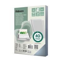 Inbindningsomslag A4 300mik. transparent | Fellowes PVC 100st 213214