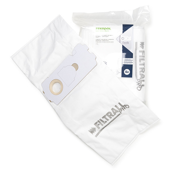 Festool Mini/Midi 2 PRO | dammsugarpåsar | 5 påsar (varumärket 123ink) SFE01007 - 1
