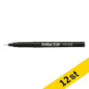 Fineliner 0.2mm | Artline 220 Superfine 0.2 | svart 12st⭐