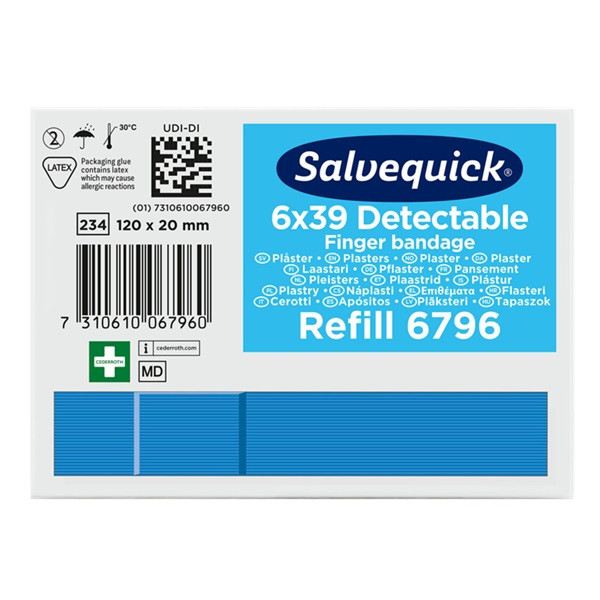 Fingerplåster detectable extra lång | Salvequick 501468 - 4