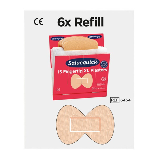 Fingertoppsplåster XL refill 6 ask | Salvequick 501462 - 8