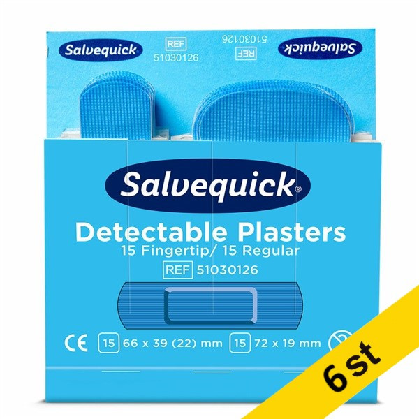 Fingertoppsplåster avtagbart refill 6 ask | Salvequick 501456 - 1
