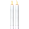 Flamme LED Antikljus | 15cm | vit | 2st
