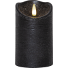 Flamme Rustic LED Blockljus | 12.5cm | svart