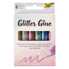 Glitterlim | Folia | sorterade färger | 6st 222137 - 1