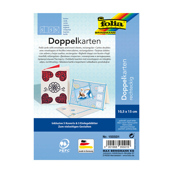 Folia Gratulationskort krämfärgade | 5st 150501 222149 - 1