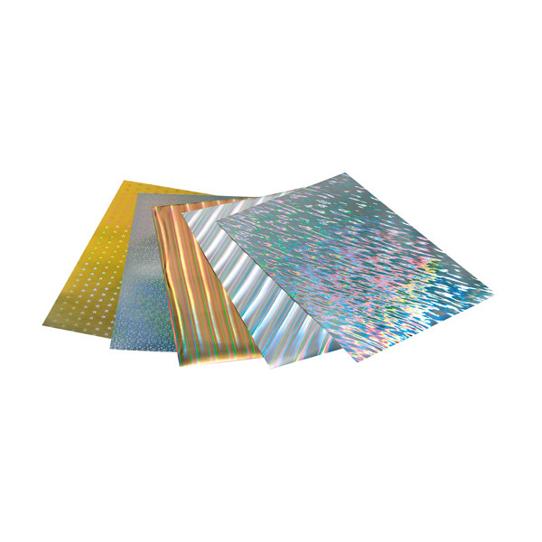Folia Kartong holografisk 50x70cm | 5 ark 301009 222120 - 1