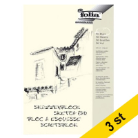 Folia Skissblock A4 | Folia | 120g | 50 ark | 3st  222108