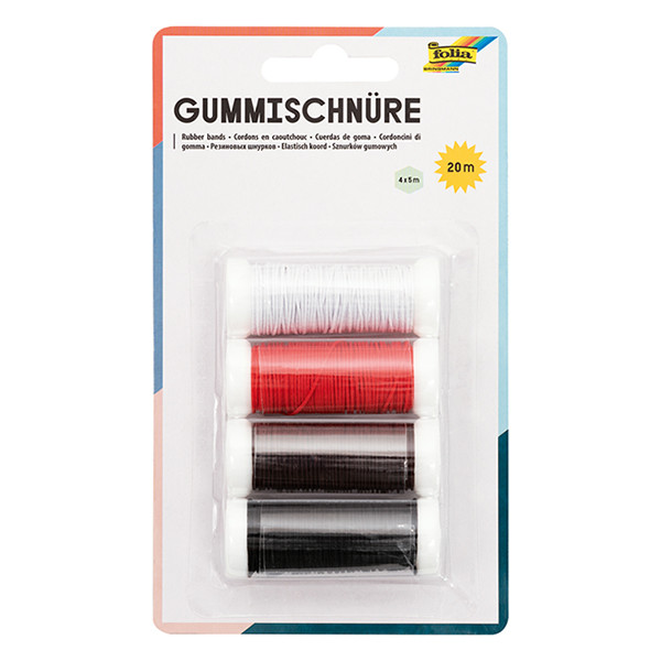 Folia elastisk snöre 5 meter på rulle | 4st 222300 - 1