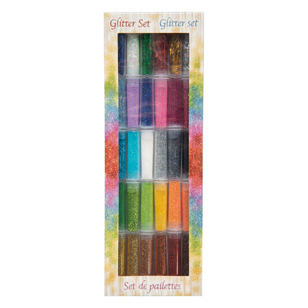 Folia glitterburkar sorterade färger | 30st 578 222139 - 1