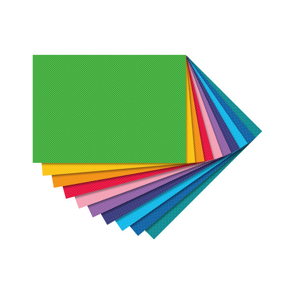 Folia pappersblock färgade med prickar 50 x 70 cm | 10 ark 47209 222122 - 1