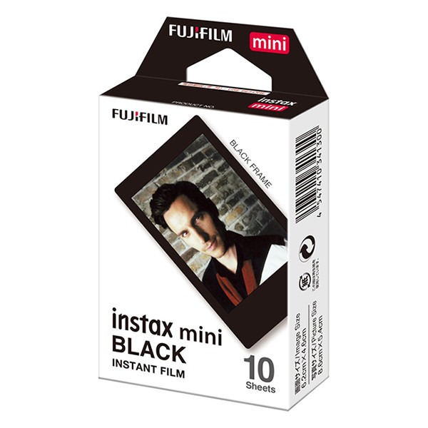 Fujifilm Instax MINI BLACK 46x62mm | glansigt | 10 ark 150819 - 3