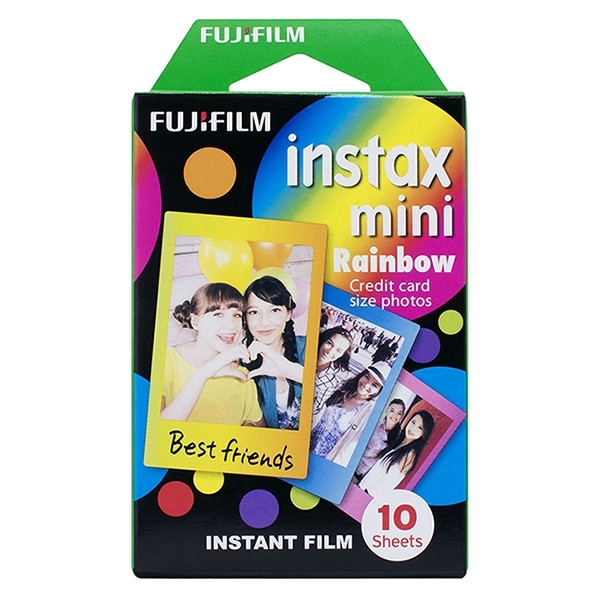 Fujifilm Instax MINI RAINBOW 46x62mm | glansigt | 10 ark 150820 - 1