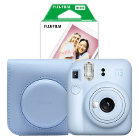 Fujifilm Instax Mini 12 Blue med blått fodral och fotopapper (20 ark) 150886