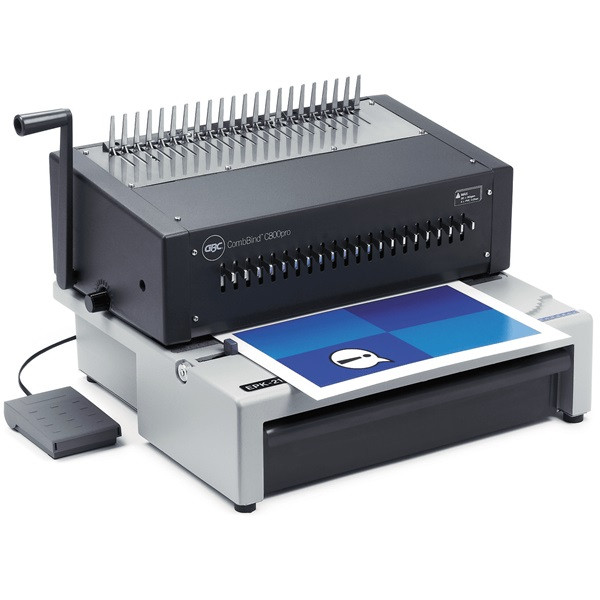 Bindningsmaskin elektrisk med fotpump | GBC CombBind C800Pro [23kg] 207536 - 7