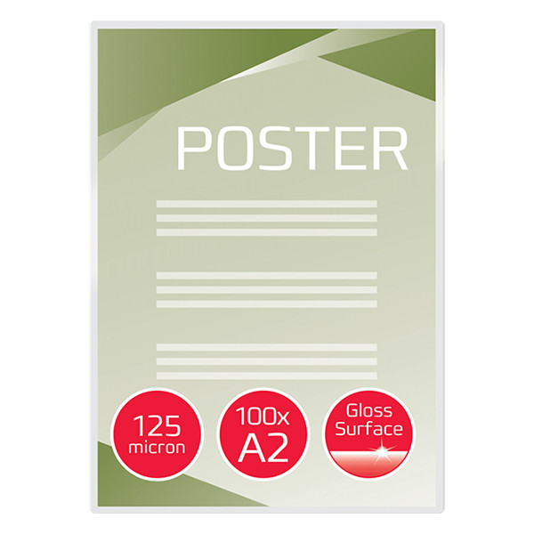 GBC Lamineringsfickor A2 125 mik. | blank | GBC 50st 3745099 207611 - 2