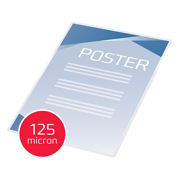 GBC Lamineringsfickor A3 (självhäftande) 125 mik. | blank | GBC 100st 3747236 207086 - 3