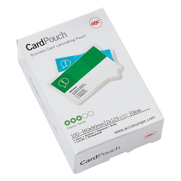 GBC Lamineringsfickor visitkort (60 x 90mm) 125 mik. | blank | GBC 100st 3743157 207030 - 1