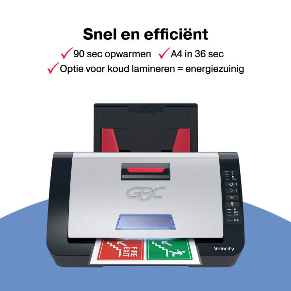 Lamineringsmaskin A4 | GBC Velocity Semi-automatic | svart 208305 - 3