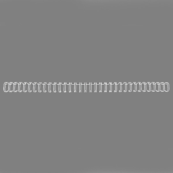 GBC Metalltrådsbaksida | 8mm | GBC RG8105 | vit | 100st RG810570 207252 - 1