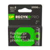 GP 2000 ReCyko Pro Photo Flash Uppladdningsbart AA | HR06 Ni-Mh batteri 4-pack
