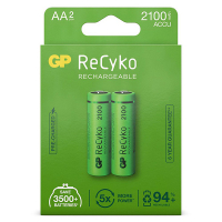 GP 2100 ReCyko Uppladdningsbart AA/HR06 Ni-Mh batteri 2-pack AA HR06 HR6 AGP00117