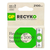 GP 2100 ReCyko Uppladdningsbart AA/HR06 Ni-Mh batteri 2-pack