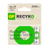 GP 2100 ReCyko Uppladdningsbart AA | HR06 Ni-Mh batteri 4-pack AA HR06 HR6 AGP00099