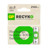 GP 2100 ReCyko Uppladdningsbart AA | HR06 Ni-Mh batteri 4-pack AGP00099