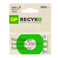 GP 850 ReCyko Uppladdningsbart AAA | HR03 Ni-Mh batteri 2-pack AA AAA HR03 HR06 AGP00119