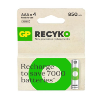 GP 850 ReCyko Uppladdningsbart AAA | HR03 Ni-Mh batteri 4st AGP00111 GP 850 ReCyko Uppladdningsbart AAA | HR03 Ni-Mh batteri 4st AGP00111