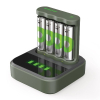 GP Batteriladdare med dockningsstation + 4st GP 2100 ReCyko uppladdningsbara AA batterier AA AAA HR03 HR06 AGP00109 - 2