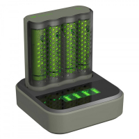 GP Batteriladdare med dockningsstation + 4st GP 2600 ReCyko uppladdningsbara AA batterier