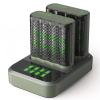 GP Batteriladdare med dockningsstation + 8st GP 2600 ReCyko uppladdningsbara AA batterier AA AAA HR03 HR06 AGP00106 - 2