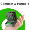 GP Batteriladdare med dockningsstation + 8st GP 2600 ReCyko uppladdningsbara AA batterier AA AAA HR03 HR06 AGP00106 - 3