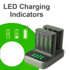 GP Batteriladdare med dockningsstation + 8st GP 2600 ReCyko uppladdningsbara AA batterier AA AAA HR03 HR06 AGP00106 - 4