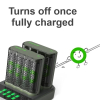 GP Batteriladdare med dockningsstation + 8st GP 2600 ReCyko uppladdningsbara AA batterier AA AAA HR03 HR06 AGP00106 - 6
