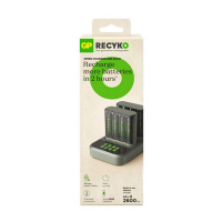 GP Batteriladdare med dockningsstation + 8st GP 2600 ReCyko uppladdningsbara AA batterier AGP00106