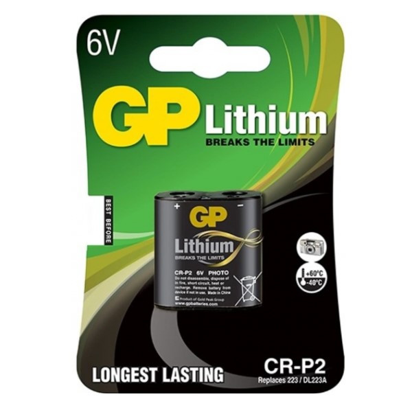 GP CR-P2 Lithium batteri GPCRP2 215034 - 1