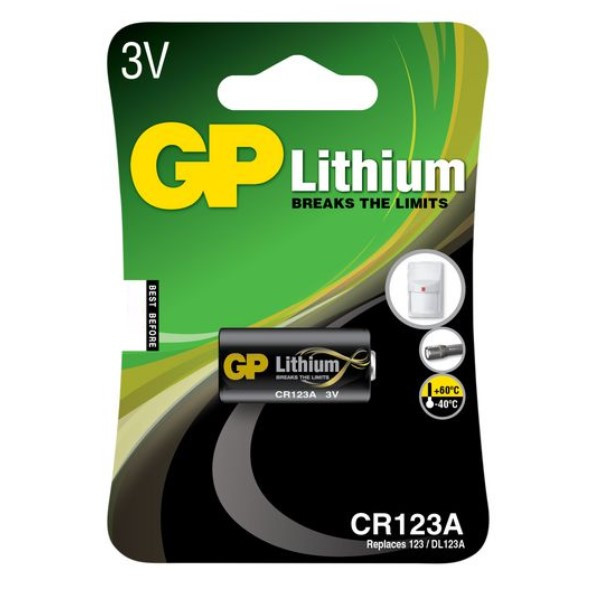 GP CR123A Lithium batteri GPCR123A 215030 - 1