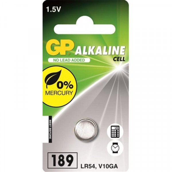 GP LR54 Alkaline knappcellsbatteri GP189 215044 - 1