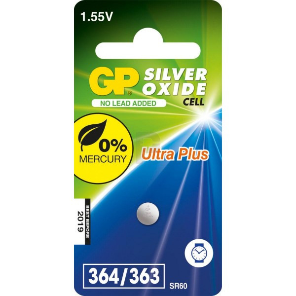 GP SR60 Silveroxid knappcellsbatteri GP364 215086 - 1