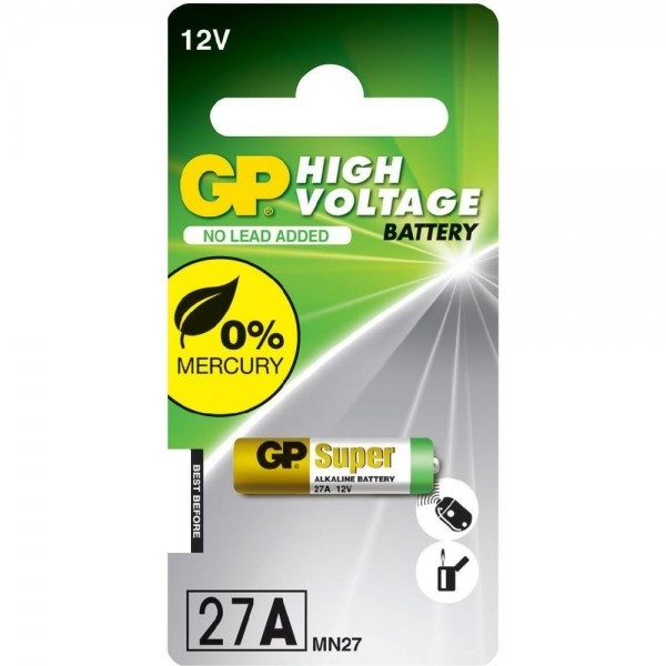 GP Super MN27 | A27 | V27A Alkaline batteri 215118 - 1